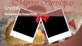  Presentation with christmas frames - Amazing presentation theme having beautiful christmas card with old backdrop and a  colored foreground