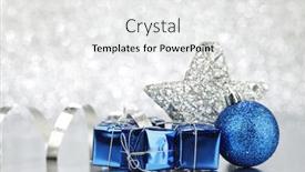  Presentation with glitter - Slides having beautiful christmas decoration over shiny glitter background background and a white colored foreground