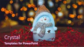  Presentation with glowing lights - Presentation having beautiful-christmas-home-decoration-cute background and a tawny brown colored foreground