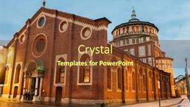  Presentation with santa - Cool new slide set with fresco of leonardo da vinci backdrop and a tawny brown colored foreground