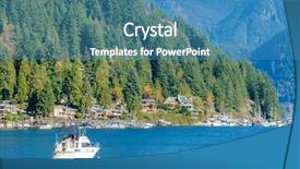  Presentation with vancouver city - Amazing slide set having beautiful city of vancouver canada backdrop and a  colored foreground