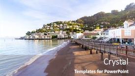  Presentation with san francisco - Audience pleasing slide set consisting of beautiful-cityscape-of-sausalito-resort backdrop and a violet colored foreground