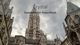  Presentation with bavaria - Slide set enhanced with beautiful-cityscape-with-old-fashioned background and a light gray colored foreground