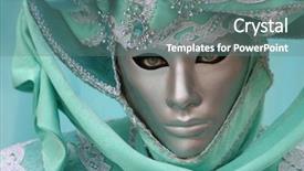  Presentation with mask recognition - Audience pleasing slide set consisting of beautiful clasical mask in venice backdrop and a gray colored foreground