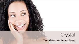  Presentation with knitting african american - Slides having beautiful clean faced african american background and a lemonade colored foreground