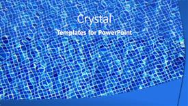 Presentation with water sun - Cool new PPT theme with beautiful-clear-pool-water-reflecting backdrop and a cobalt blue colored foreground