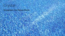  Presentation with water sun - Presentation theme consisting of beautiful-clear-pool-water-reflecting background and a teal colored foreground