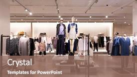  Presentation with clothes - Slide deck consisting of beautiful clothes in modern fashion background and a violet colored foreground