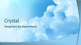  Presentation with prayer clouds - Beautiful PPT layouts featuring beautiful clouds backdrop and a sky blue colored foreground