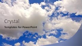  Presentation with metal whistle used by police - Theme with beautiful-cloudshape-can-be-used background and a mint green colored foreground