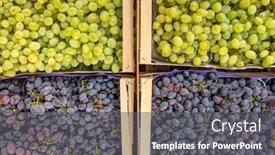  Presentation with market - Presentation theme enhanced with beautiful-clusters-of-white background and a dark gray colored foreground