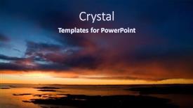  Presentation with coastal - Amazing PPT theme having beautiful coastal landsacpe on the very outside of the oslo fjord near fredrikstad norway backdrop and a navy blue colored foreground