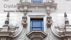  Presentation with colonial - Amazing PPT theme having beautiful colonial building in peru backdrop and a light gray colored foreground