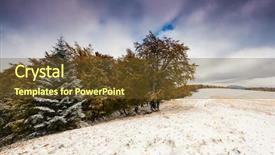  Presentation with autumn blue - PPT layouts with box of chocolates background and a lemonade colored foreground