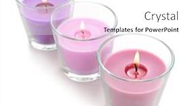  Presentation with white candles - PPT theme featuring beautiful-colorful-candles-isolated background and a white colored foreground