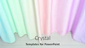  Presentation with curtains - Audience pleasing PPT layouts consisting of beautiful colorful curtains closeup backdrop and a soft green colored foreground