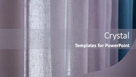  Presentation with curtains - Colorful slides enhanced with beautiful colorful curtains closeup backdrop and a gray colored foreground