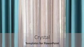  Presentation with curtains - Audience pleasing theme consisting of beautiful colorful curtains closeup backdrop and a light gray colored foreground