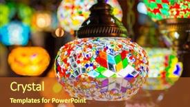  Presentation with colorful odontology mold - Audience pleasing slides consisting of beautiful colorful lanterns on street backdrop and a tawny brown colored foreground