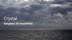  Presentation with storm - Presentation design enhanced with beautiful-colorful-sky-with-approaching background and a gray colored foreground