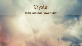  Presentation with coral reefs blue water beautiful sky - Amazing slide deck having beautiful colorful sky backdrop and a  colored foreground