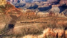  Presentation with grand canyon - Slides with beautiful-colors-and-shapes background and a coral colored foreground
