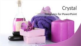  Presentation with nanotechnology in cancer treatment - Cool new PPT layouts with beautiful composition of spa treatment backdrop and a white colored foreground