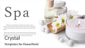  Presentation with treatment - Presentation theme featuring beautiful composition of spa treatment background and a white colored foreground