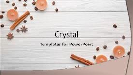  Presentation with book burning candles and purple - Cool new PPT layouts with beautiful composition with burning candles backdrop and a light gray colored foreground