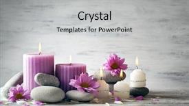  Presentation with white candles - Audience pleasing slide deck consisting of beautiful composition with candles backdrop and a light gray colored foreground