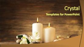  Presentation with stones - Amazing slide set having beautiful composition with candles backdrop and a wine colored foreground