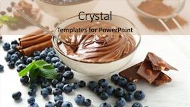  Presentation with composition of earth - Amazing presentation design having beautiful composition with chocolate cream backdrop and a coral colored foreground