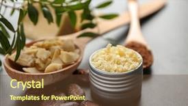  Presentation with butter - PPT layouts having beautiful composition with cocoa butter background and a tawny brown colored foreground