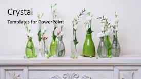  Presentation with flowers - Amazing slide set having beautiful-composition-with-fresh-flowers backdrop and a white colored foreground