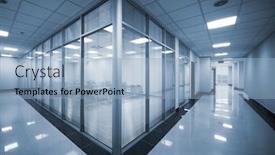  Presentation with office room - Colorful PPT theme enhanced with beautiful-conference-room backdrop and a light blue colored foreground