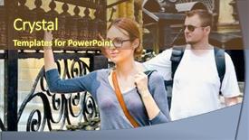  Presentation with nepal - Slide set having beautiful couple go around praying background and a tawny brown colored foreground