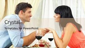  Presentation with dinner - Amazing presentation having beautiful couple having romantic dinner backdrop and a lemonade colored foreground