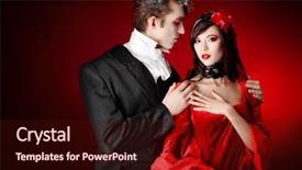  Presentation with medieval - Amazing PPT layouts having beautiful couple in medieval backdrop and a wine colored foreground