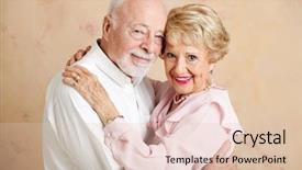  Presentation with dance beautiful couple dancing ballroom - Slide set enhanced with beautiful couple in their eighties background and a lemonade colored foreground