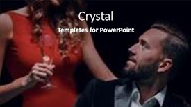  Presentation with playing cards - Presentation design enhanced with beautiful-couple-looking-at-playing background and a  colored foreground