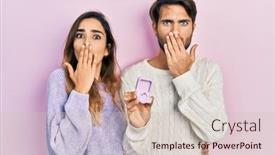  Presentation with couple - Presentation enhanced with beautiful-couple-of-boyfriend background and a soft green colored foreground