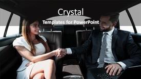  Presentation with computer - Beautiful slide set featuring beautiful couple using laptop computer in car backdrop and a black colored foreground