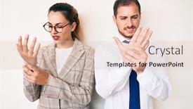  Presentation with inflammation - Slide set enhanced with beautiful-couple-wearing-business-clothes background and a lemonade colored foreground