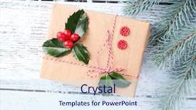  Presentation with cristmas - Amazing PPT layouts having beautiful cristmas gift with european backdrop and a  colored foreground