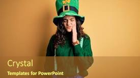  Presentation with curly hair - Beautiful theme featuring beautiful-curly-hair-woman-wearing backdrop and a  colored foreground