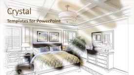  Presentation with beautiful floral border flower design - PPT layouts enhanced with beautiful custom bedroom design drawing background and a lemonade colored foreground