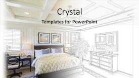  Presentation with custom - Cool new PPT layouts with beautiful custom bedroom drawing gradation backdrop and a lemonade colored foreground