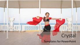  Presentation with black woman - Amazing PPT layouts having beautiful dancer woman in black backdrop and a  colored foreground