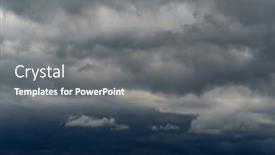  Presentation with rain clouds - Beautiful presentation theme featuring beautiful-dark-dramatic-sky backdrop and a gray colored foreground
