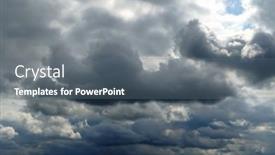  Presentation with rain sky - PPT theme with beautiful-dark-dramatic-sky background and a gray colored foreground